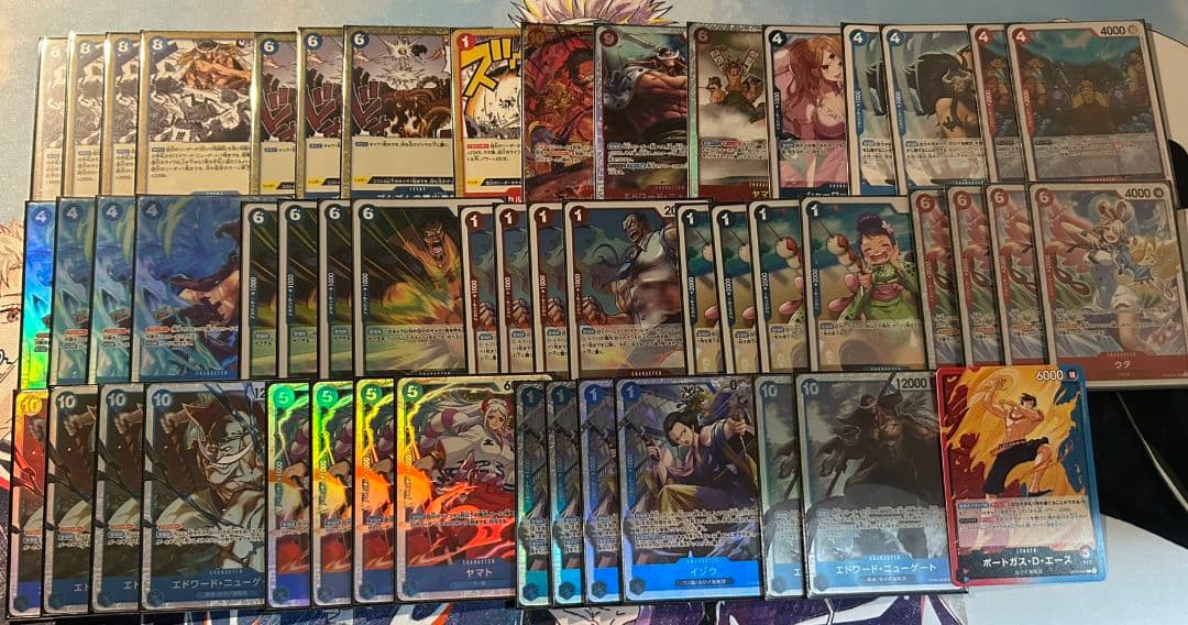 ワンピースカード　赤青エース　構築済みデッキ