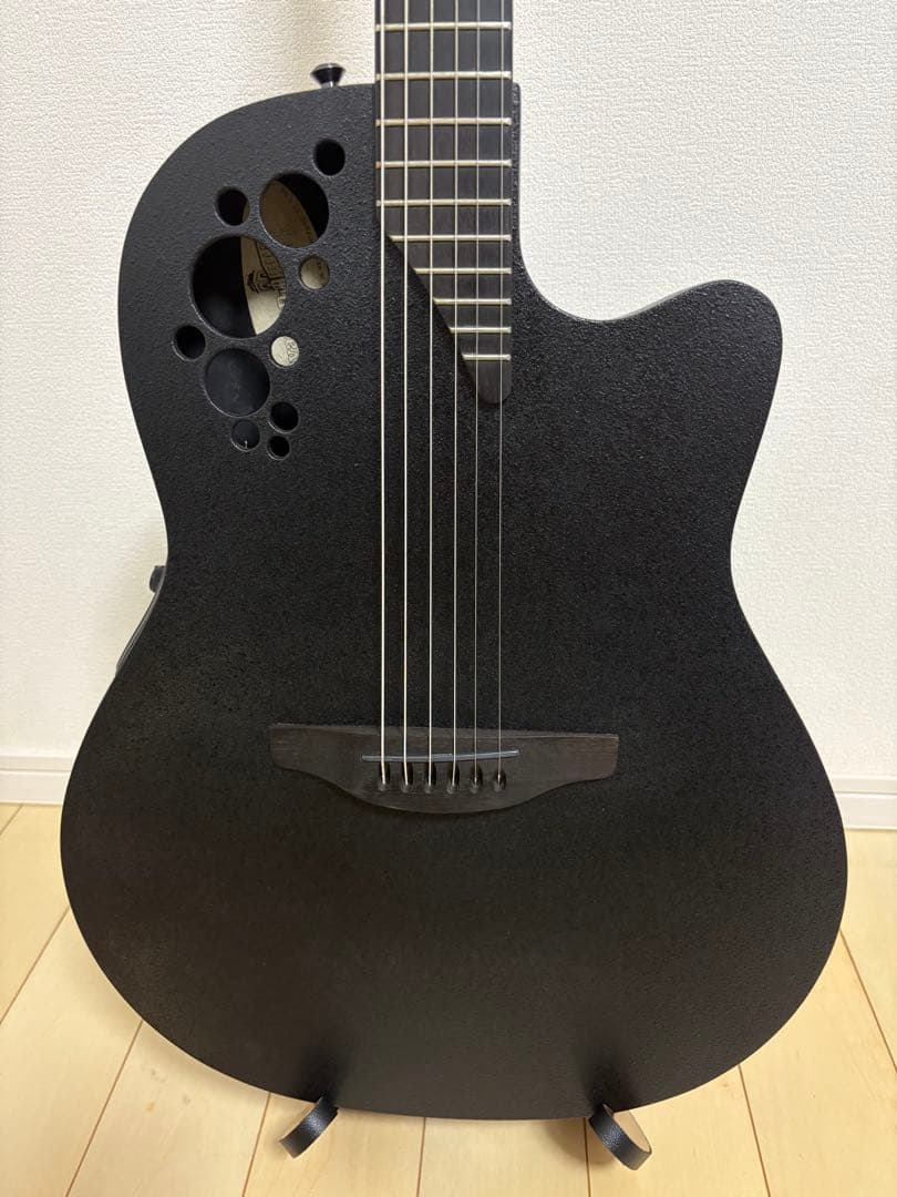 Ovation 1868T USA製 エレアコ ブラック Ovation Pro Series Elite 1868TX-5-G Acoustic Electric Guitar Matte
