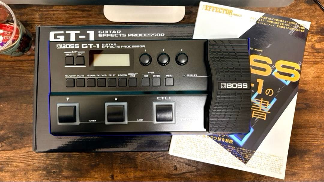 BOSS GT-1 マルチエフェクター+ PSAアダプター元箱付属品あり BOSS マルチエフェクター GT-1 + 純正アダプター 教科書 セット : 三木