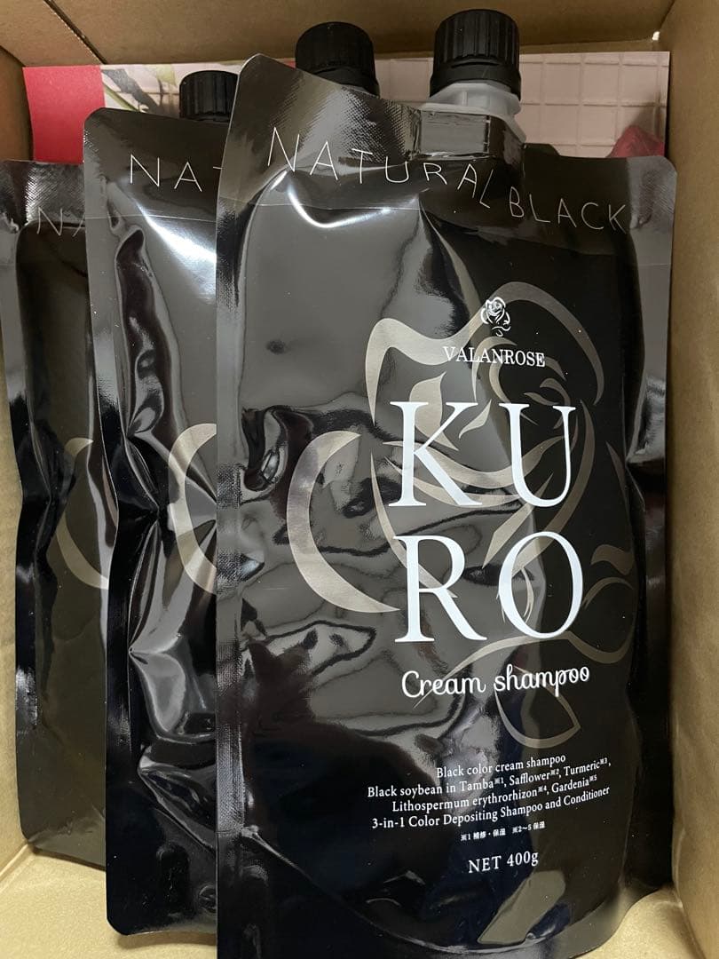 VALANROSE KUROCream Shampoo400gナチュラルブラック