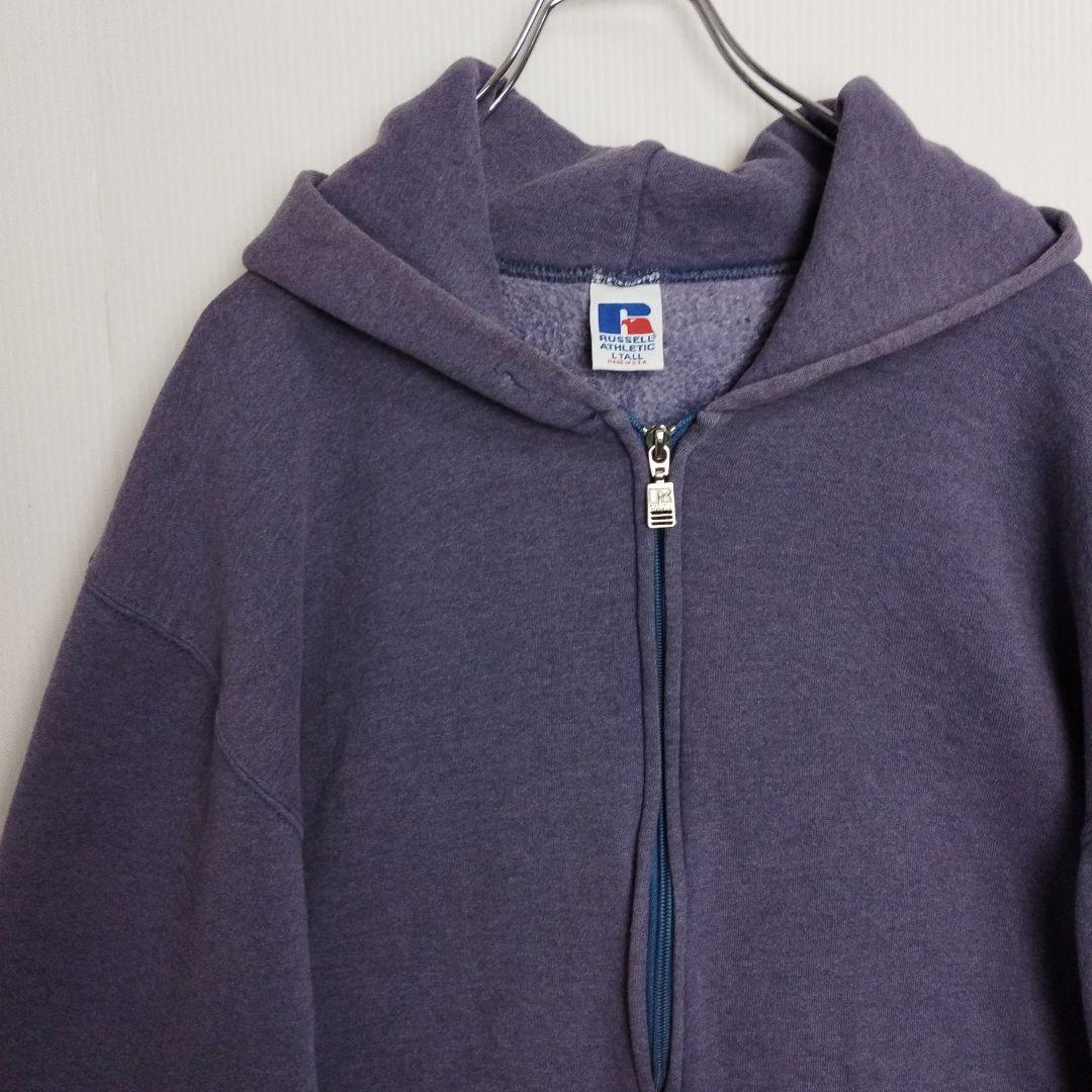 y*k様 ラッセルアスレティック パーカー スウェット パープル ジップアップ