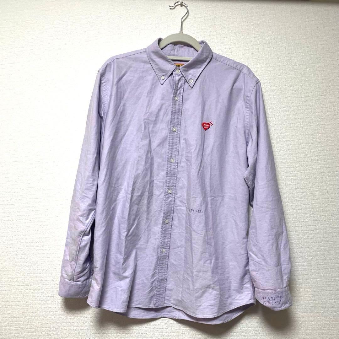 HUMAN MADE Oxford BD Shirt パープル　Lサイズ