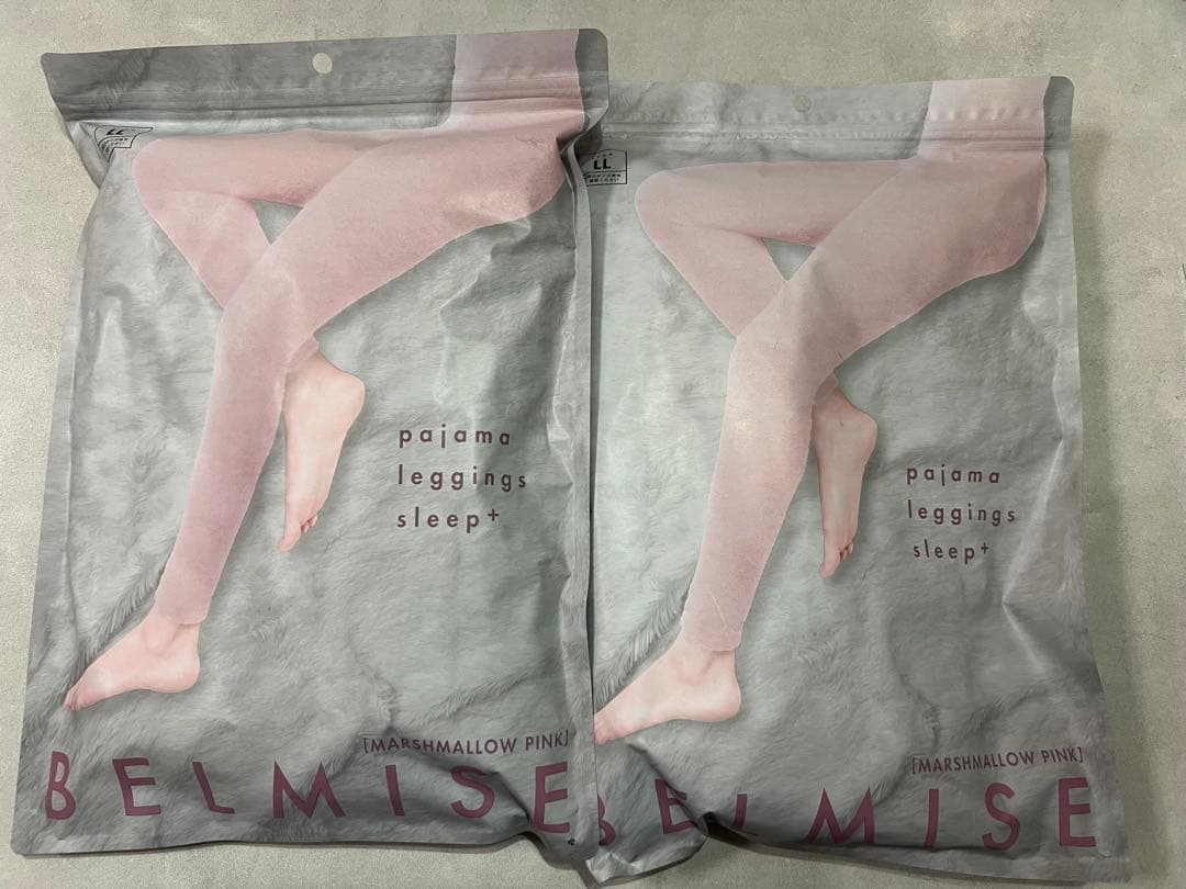 BELMISE パジャマレギンス マシュマロピンク　LL