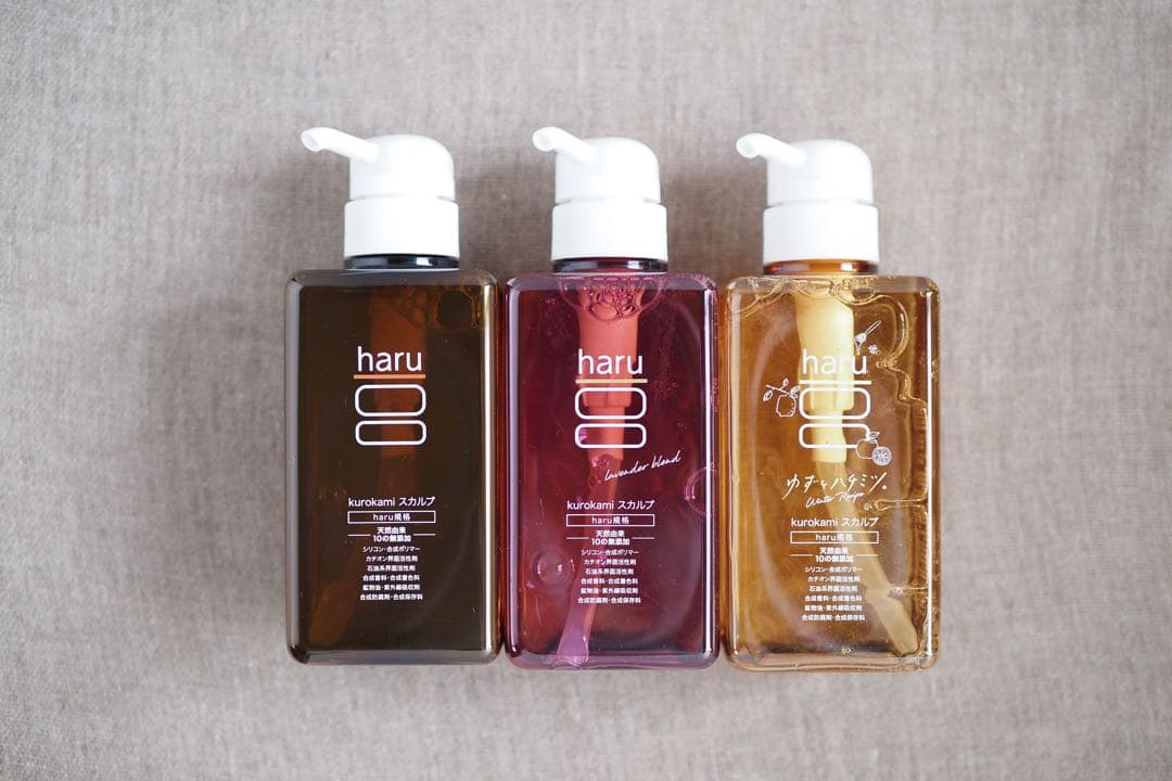 haru シャンプー×3本（ノーマル、ラベンダー、ウインターレシピ）