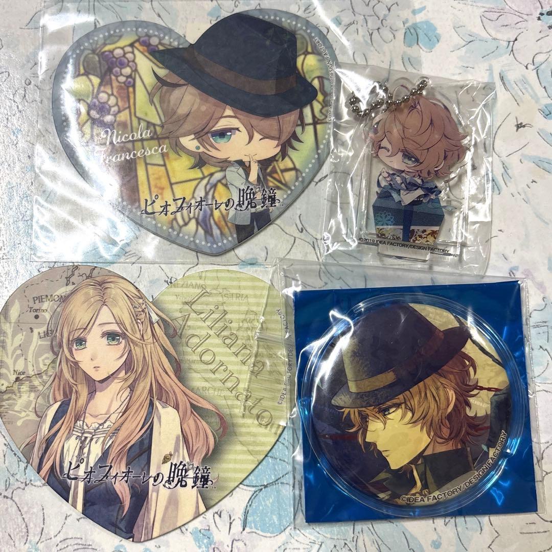 ピオフィオーレの晩鐘 オトメイト ニコラ コースター 缶バッジ