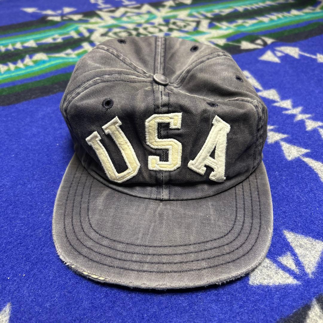 90s POLO SPORT USA刺繍 6パネルキャップ USA製