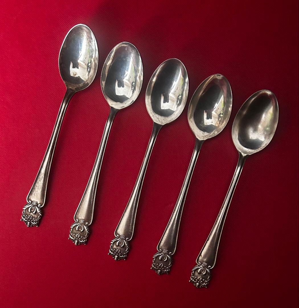 【SILVER】資生堂 永年勤続記念マーク入りスプーン