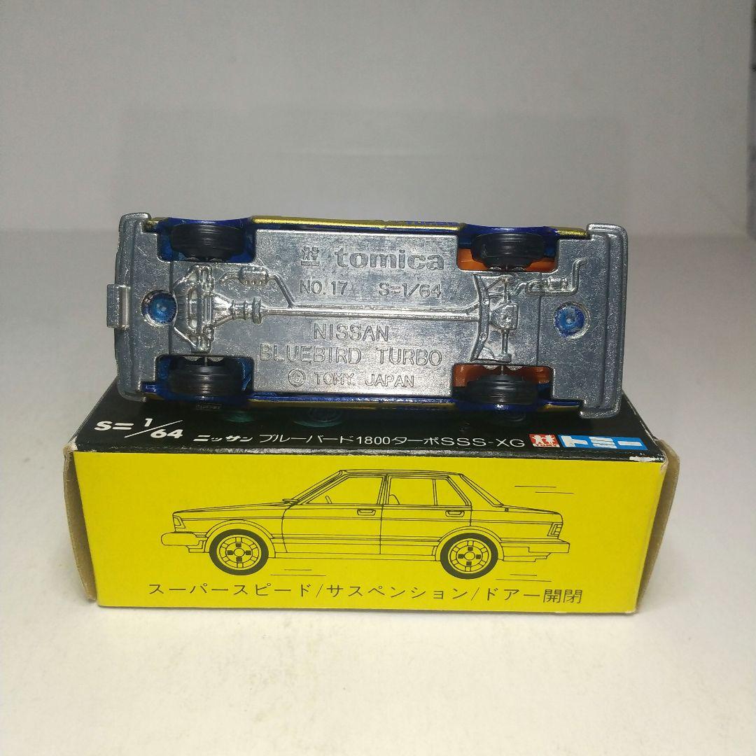 3648)トミカ 黒箱 日本製 ニッサン ブルーバード 1800 ターボ - メルカリ