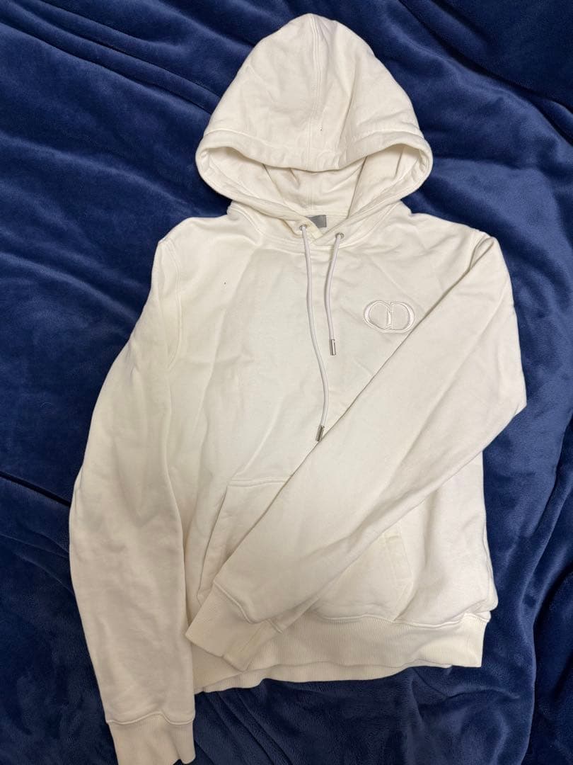 Dior ホワイト フード付きパーカー