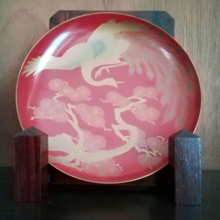 漆工芸　朱漆　金蒔絵　盃⑤　江戸から明治時代　七組盃のひとつ