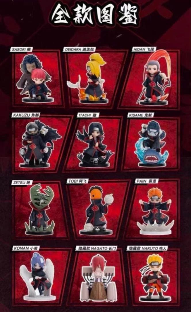 POPMART 正規品 NARUTO 暁 フィギュア 1BOX 10ピース入り - メルカリ