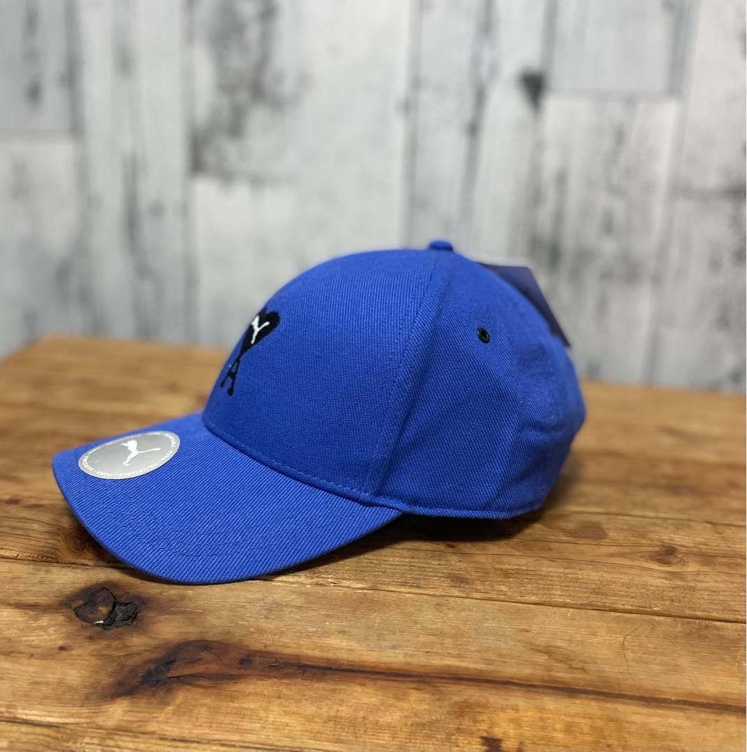 新品 PUMA X AMI プーマ アミパリス ローカーブ キャップ 青 - メルカリ