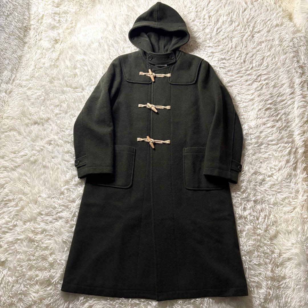 未使用級✨ BEAMS BOY モッサー ロングダッフルコート OLIVE
