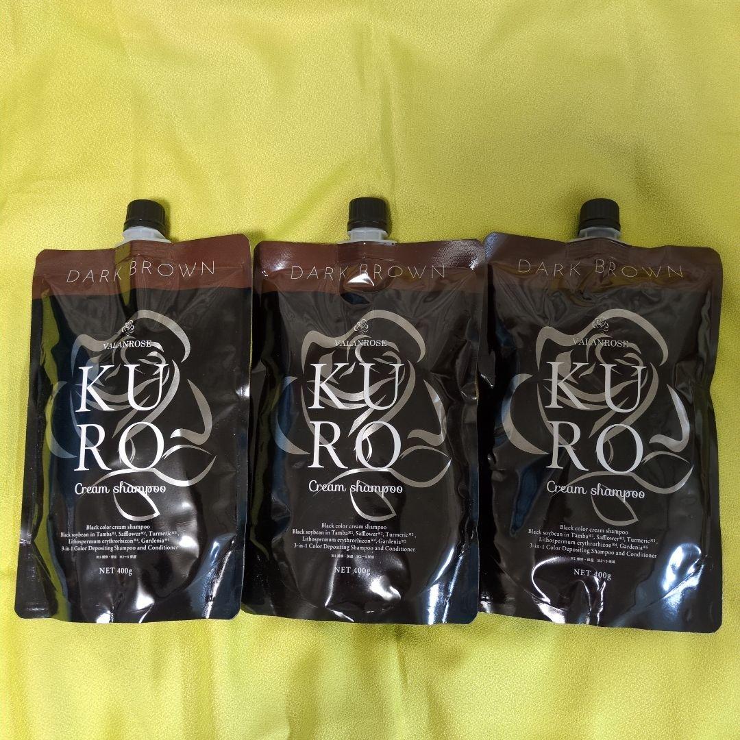 「新品未使用」バランローズ クリームシャンプー ダークブラウン 3個セット