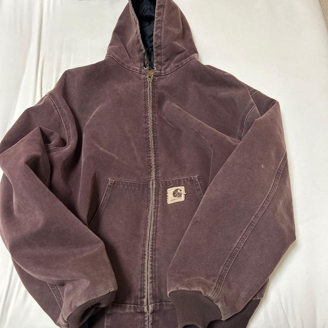 Carhartt アクティブジャケット90s USA製　 ブラウン(XL)