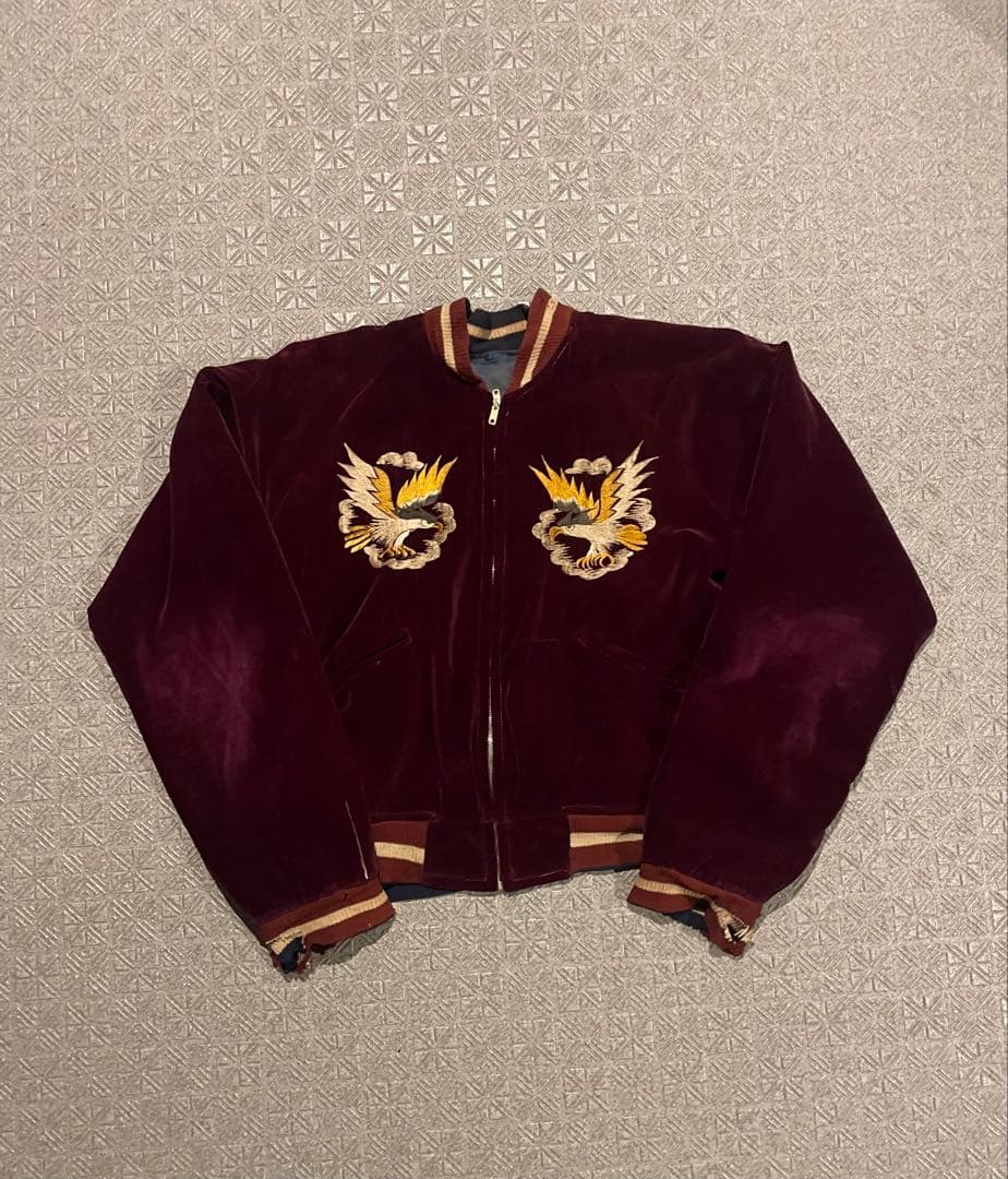 50s オリジナル 別珍 スカジャン souvenir jacket 50年代の通販はau
