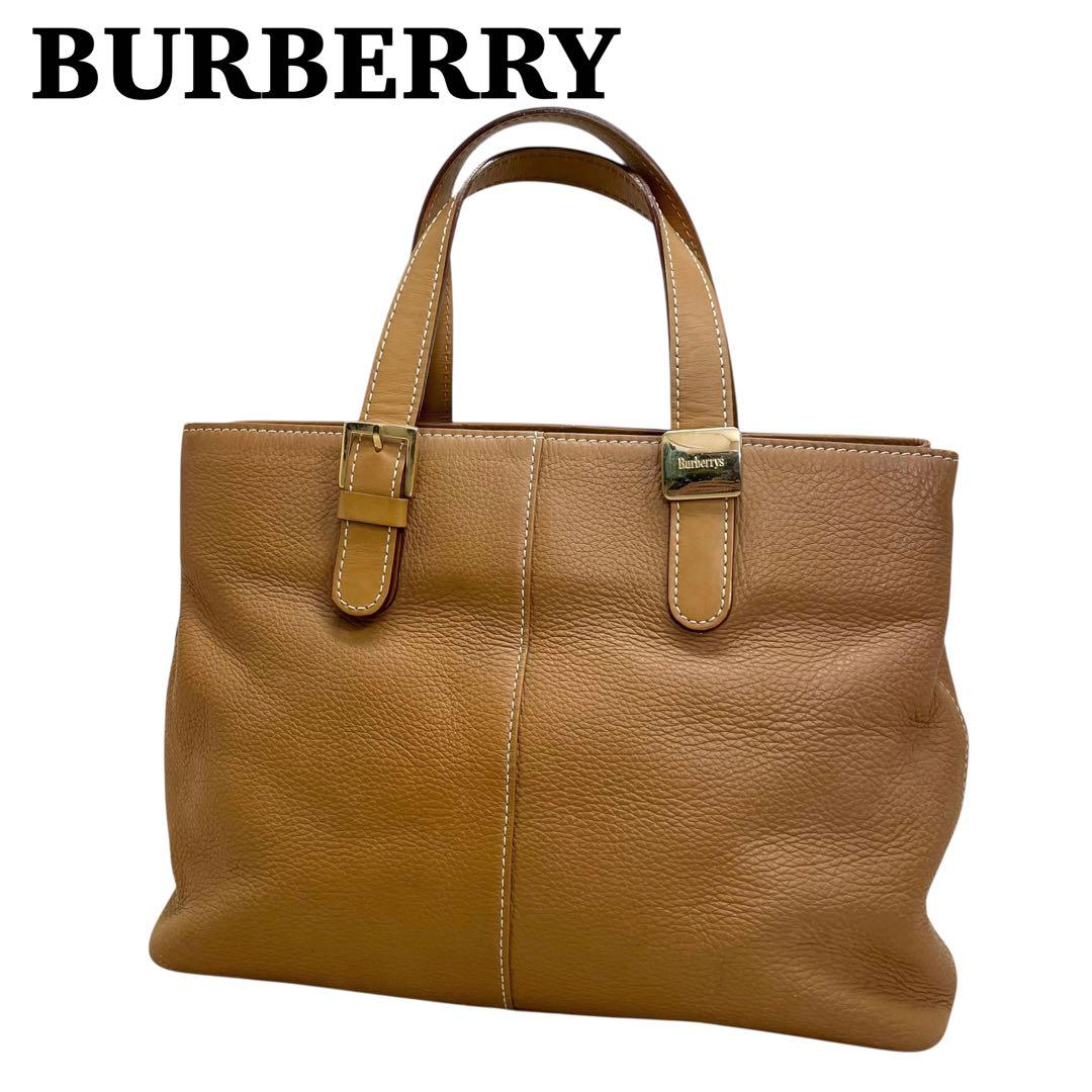 専用【ヴィンテージ】バーバリーズ レザー　ハンドバッグ 内側　ノヴァチェック