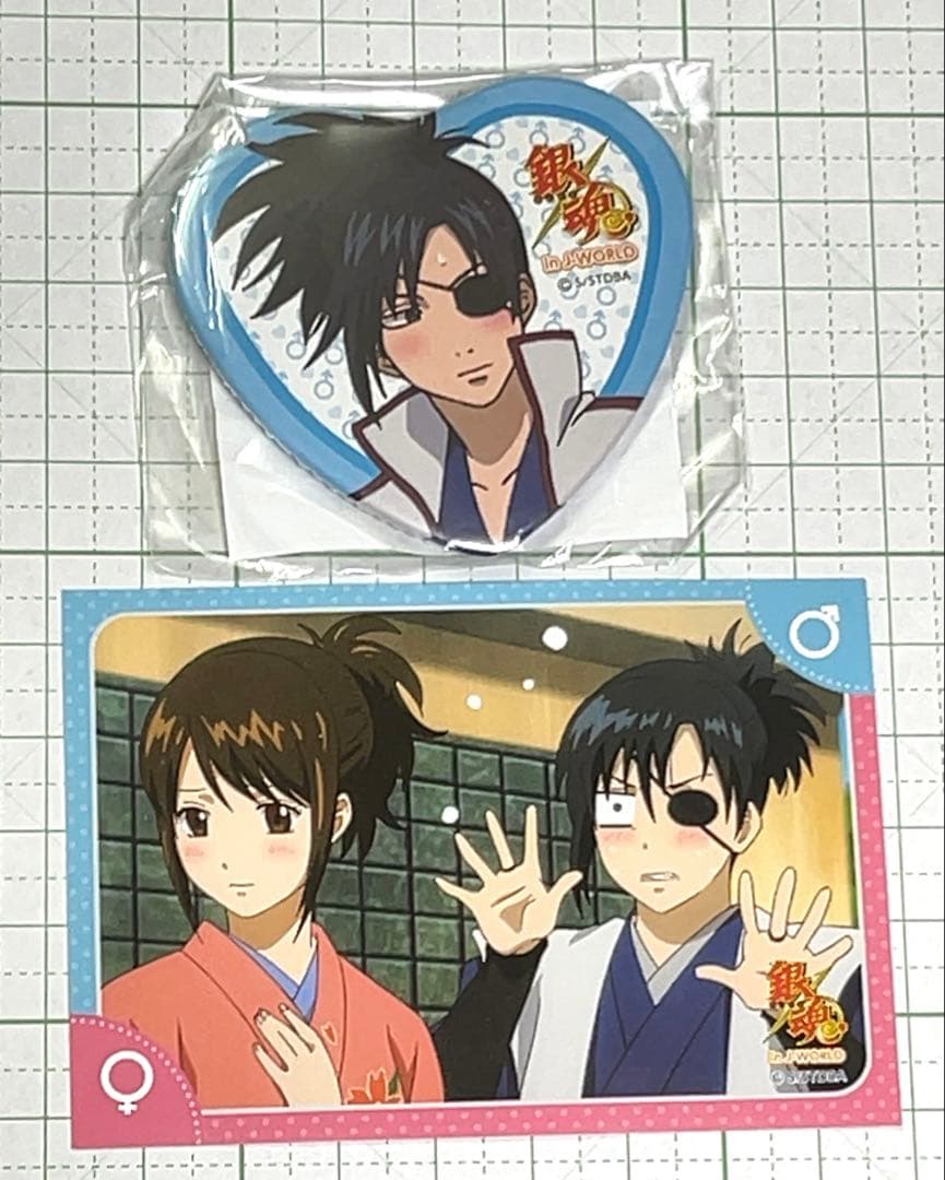 銀魂　性転換篇 J-WORLD 柳生十兵衛 九兵衛　缶バッジ　特典ステッカー グッズ-スタンドポップ】銀魂 アクリルスタンド/柳生十兵衛 | アニメイト