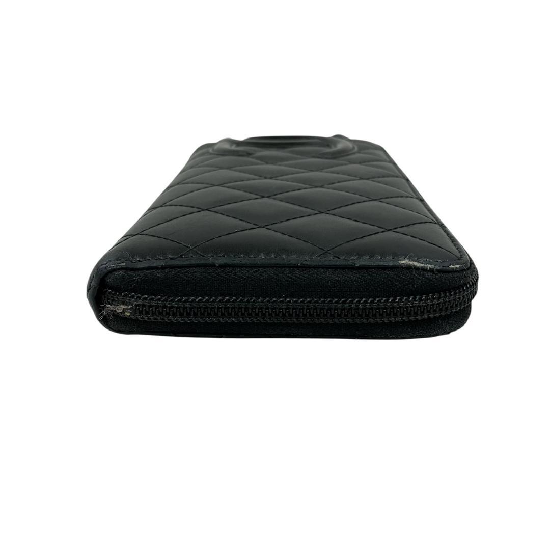 CHANEL ブラック キルティング 長財布 - メルカリ