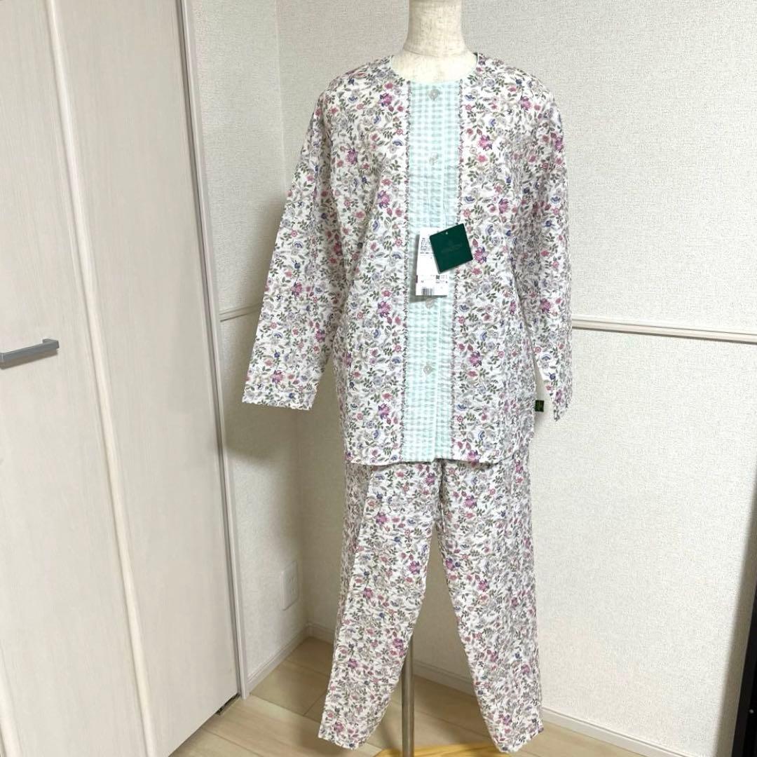 新品未使用タグ付 ワコールミントンパジャマ サラッと涼しい綿クレープ