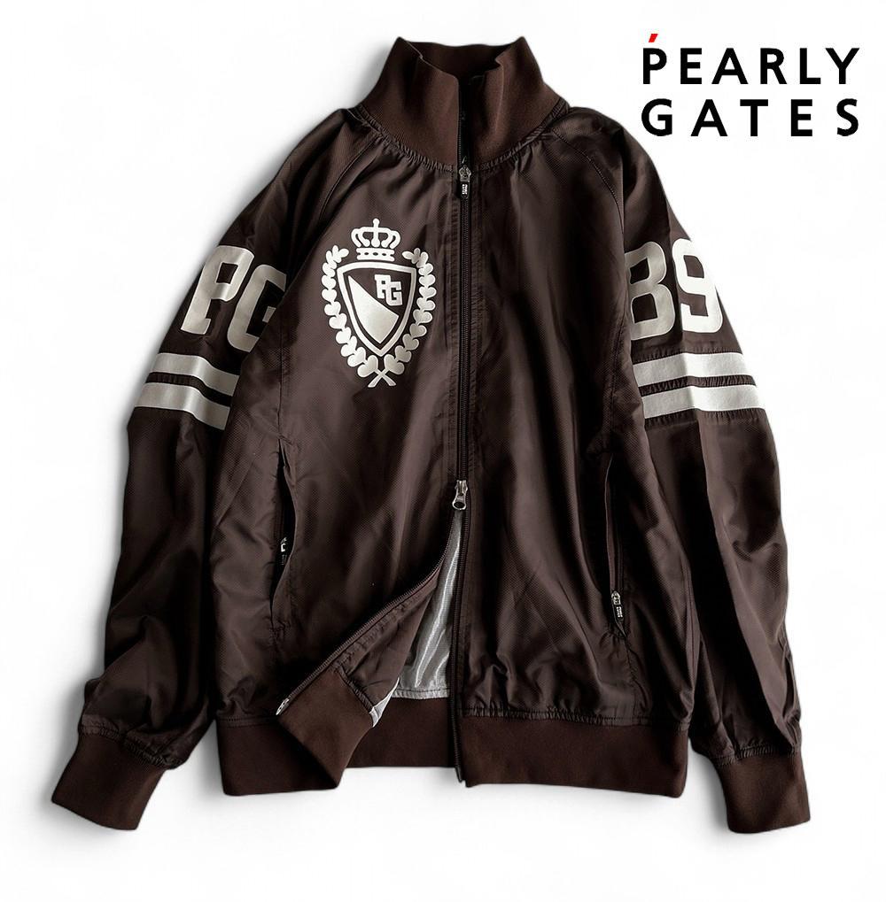 美品パーリーゲイツ 蓄熱フィルム裏地 ダブルジップスニードジャケット