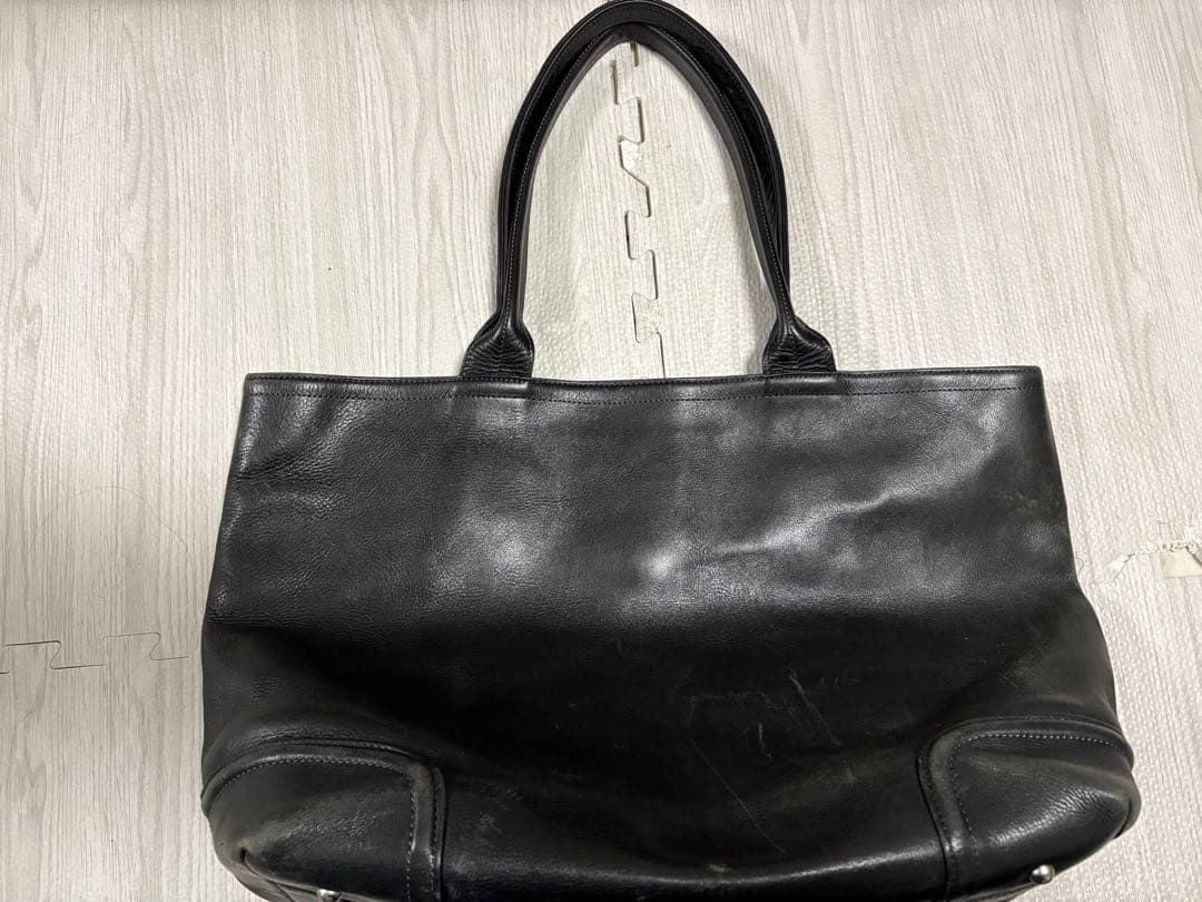 【名作】FIVE WOODS 本革トート Lサイズ｜ネイビー