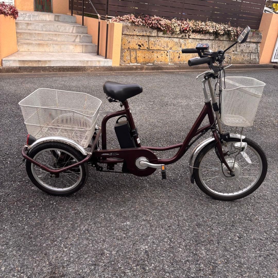 電動アシスト自転車 ACTIVEPLUS911 三輪ワゴン 直送】 ノーパンク 電動 アシスト 三輪自転車｜nihonchokuhan(日本直販