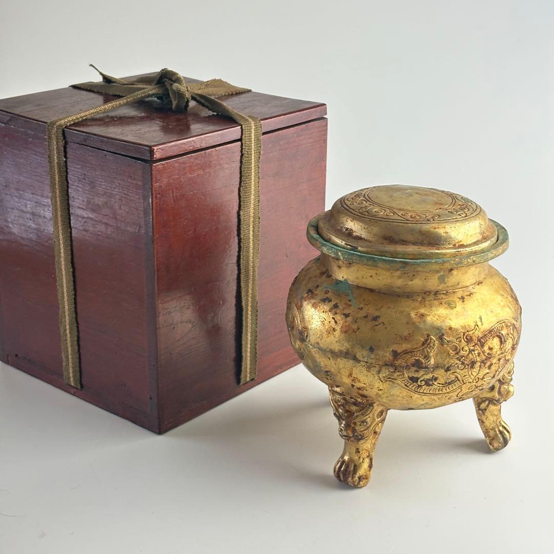 中国　香炉 銅造 銅器