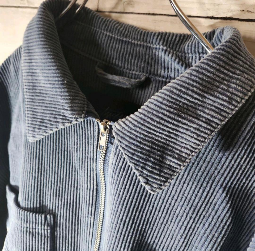 Stussy コーデュロイ ジャケット ブルー - メルカリ