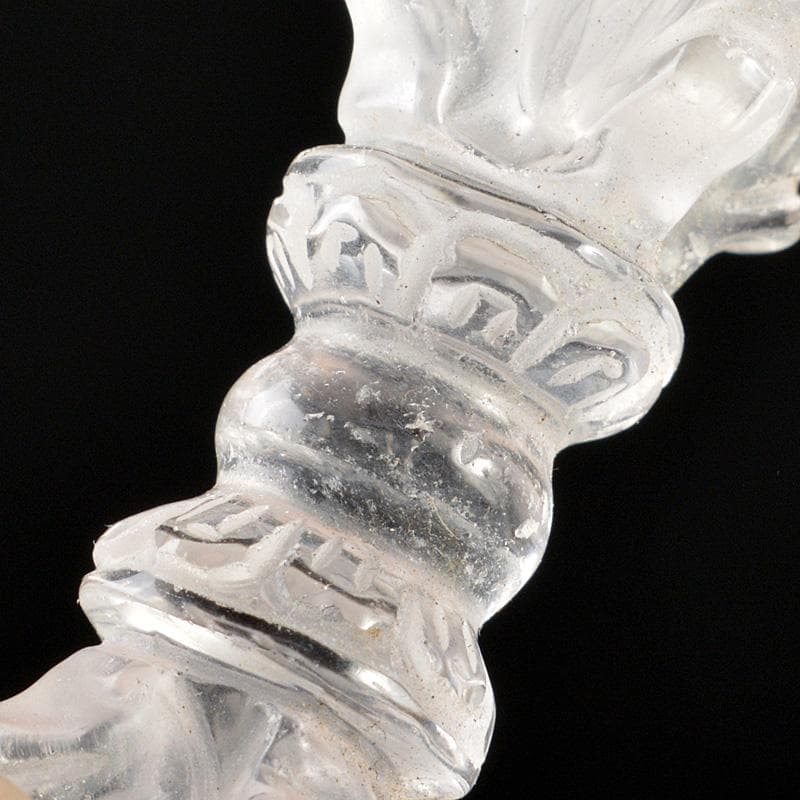 天然石 水晶彫刻 金剛杵 五独鈷 V 6308