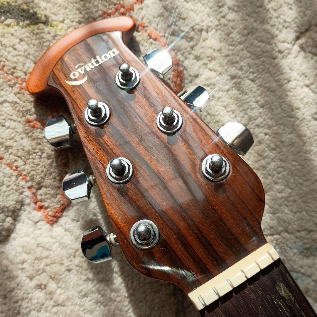 超美品 低弦高 Ovation エレアコギター 黒 Elite おまけ付き - メルカリ