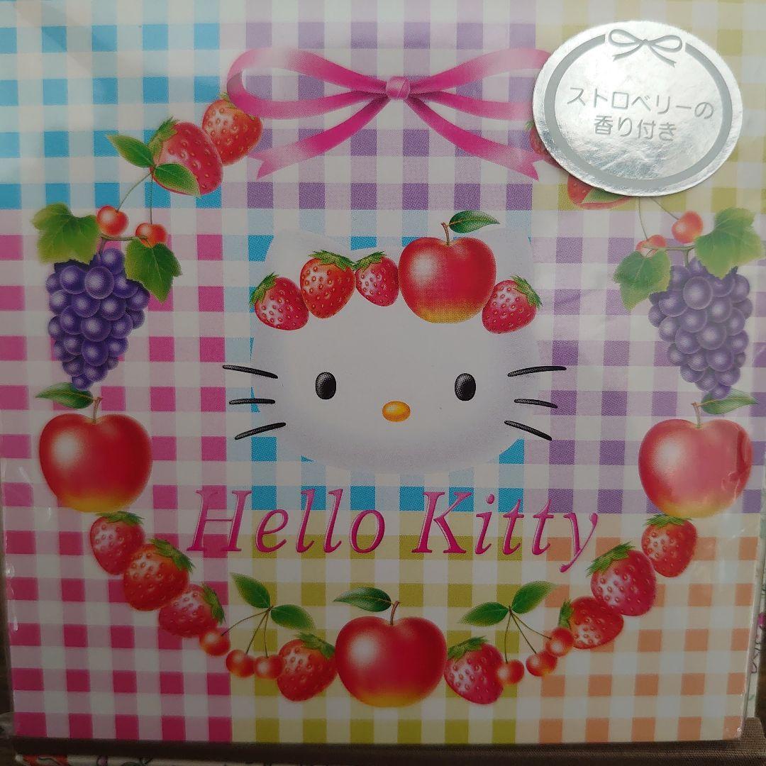 裕*様 新品‪♡ハローキティ ストロベリーの香り付きスクエアメモ