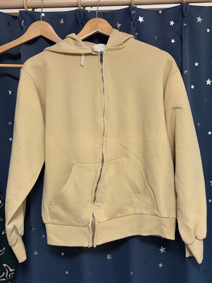 ビ*ン様 60s-70s ビンテージ 無地ジップパーカーPRTDEジップ フェー 60s 70s 60年代 70年代 フーディ 霜降りグレー ポリ混| ビンテージ古着