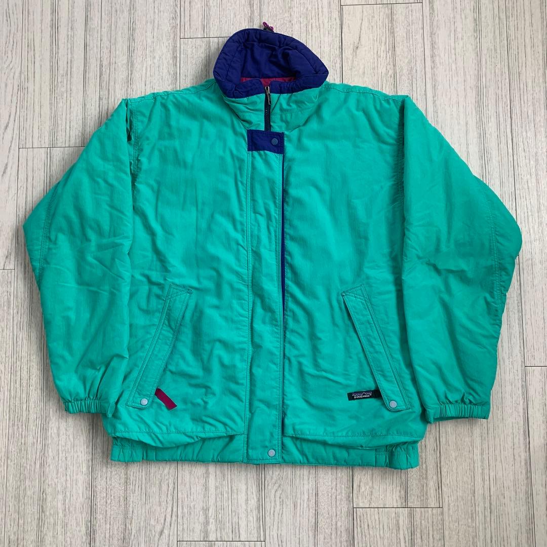 90s フォールラインインサレーテッド　M〜Lサイズ相当　エメラルドグリーン