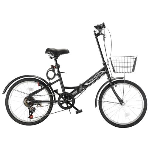 新品未開封JIEBEIER 自転車 折り畳み自転車 20インチ 7段変速 カゴ