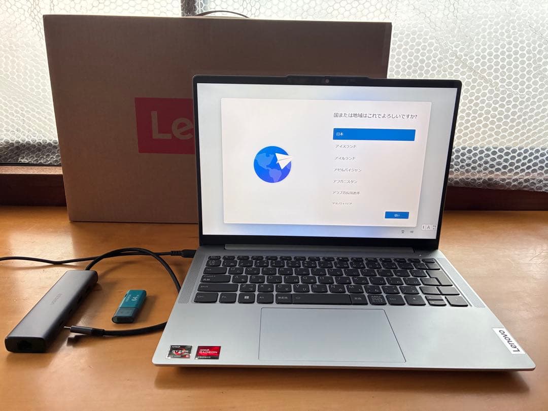 Lenovo IdeaPad Slim5 gen8 7530U+UGREENハブ