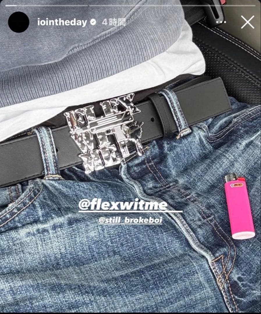 flexwitme FWM LOGO LEATHER BELT ベルト