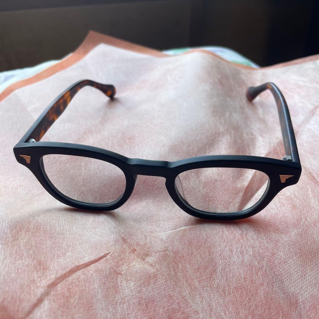 新品未使用】杉本圭 べっ甲フレーム マット 鯖江産メガネ ブラウンSU