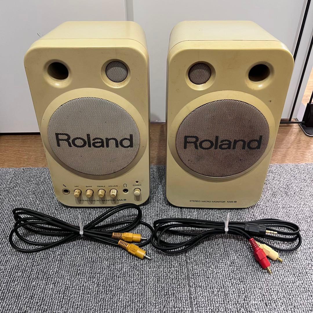 Roland ステレオ マイクロ モニター スピーカー MA-8 - メルカリ