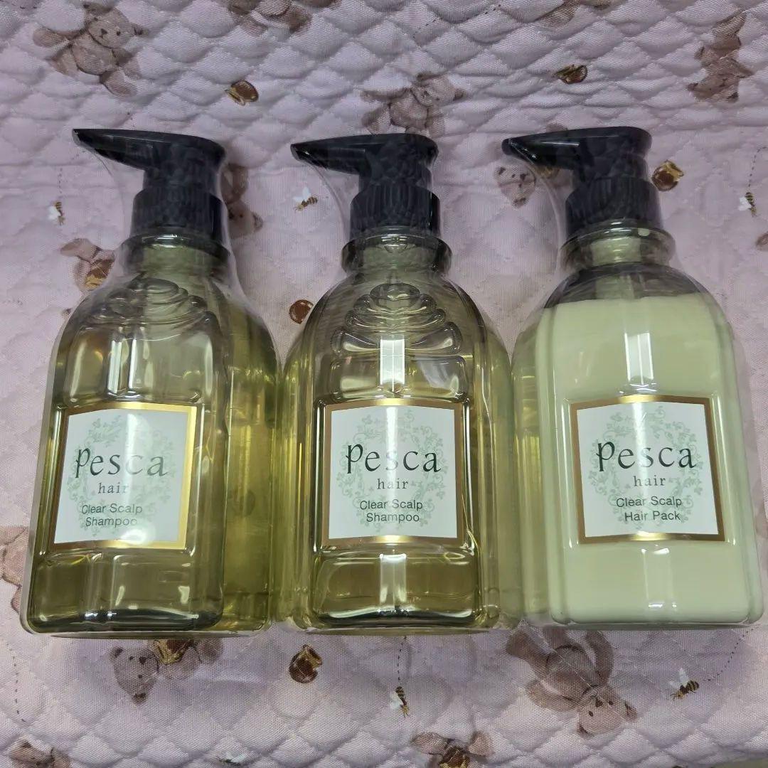 Pescaペスカ クリアスカルプシャンプー2本＆ヘアパック1本 3点セット