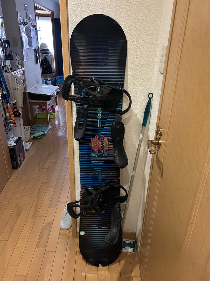 BURTON スノーボード 青 黒 ビンディング付 Amazon | バートン スノーボード 板 Burton リップコード Flat Top