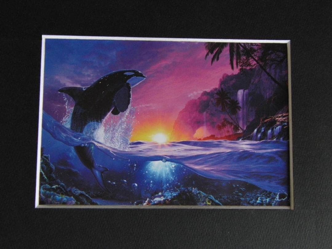 クリスチャン・ラッセン、【シェパード　オブ　ザ　シー】、希少な額装用画集より