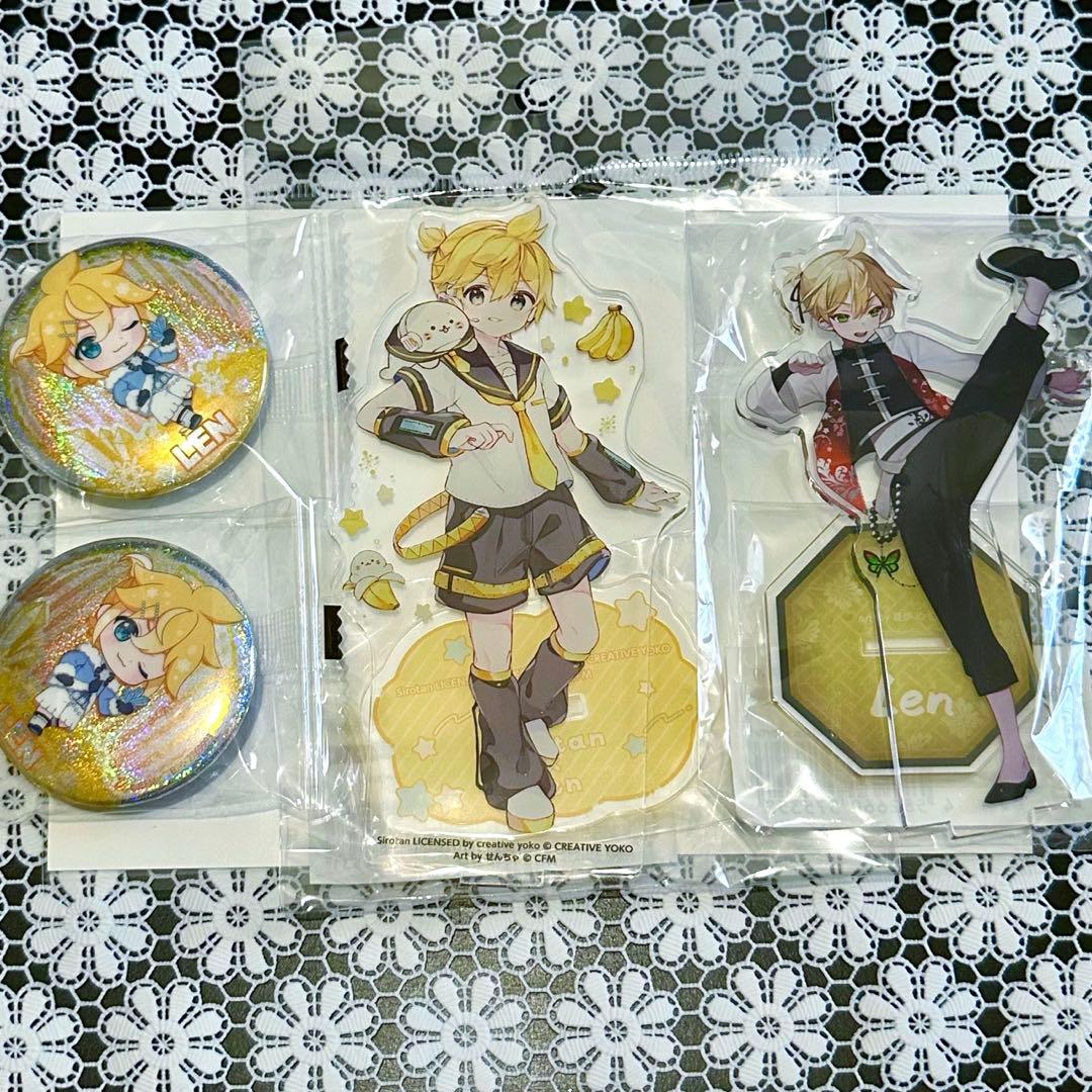 鏡音レン】缶バッジ アクリルスタンド 4点セット - メルカリ