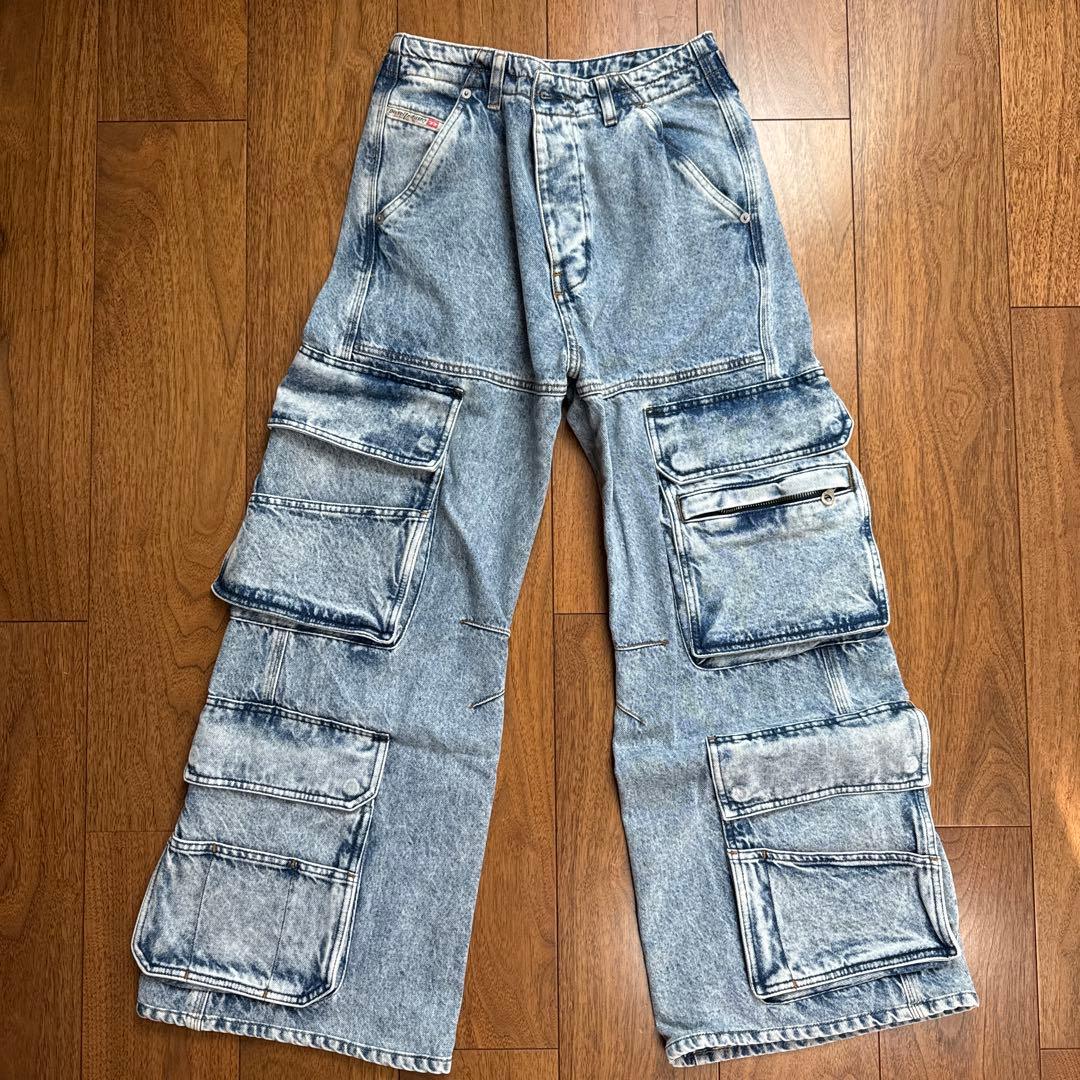 Diesel D-SIRE-CARGO カーゴデニム DIESEL（ディーゼル） D-SIRE-CARGO-S デニムカーゴパンツ ブラック