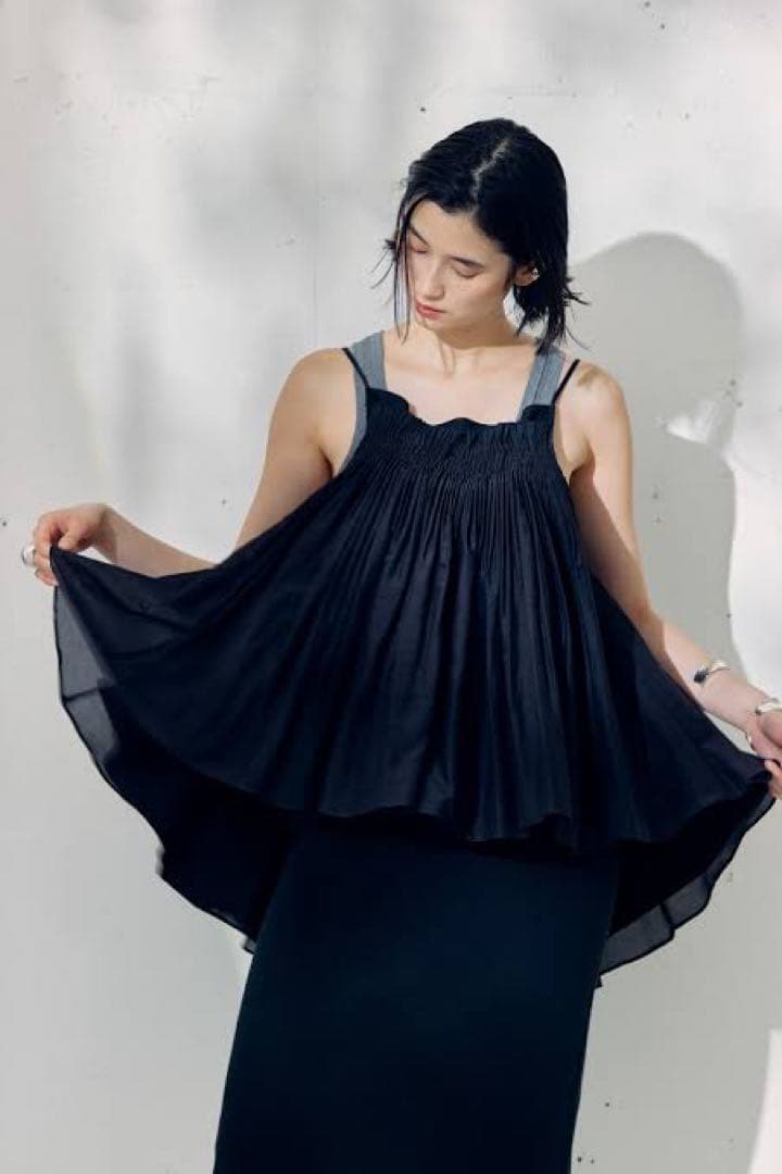 curensology コットンシルクギャザーキャミソール 1719277748.jpg