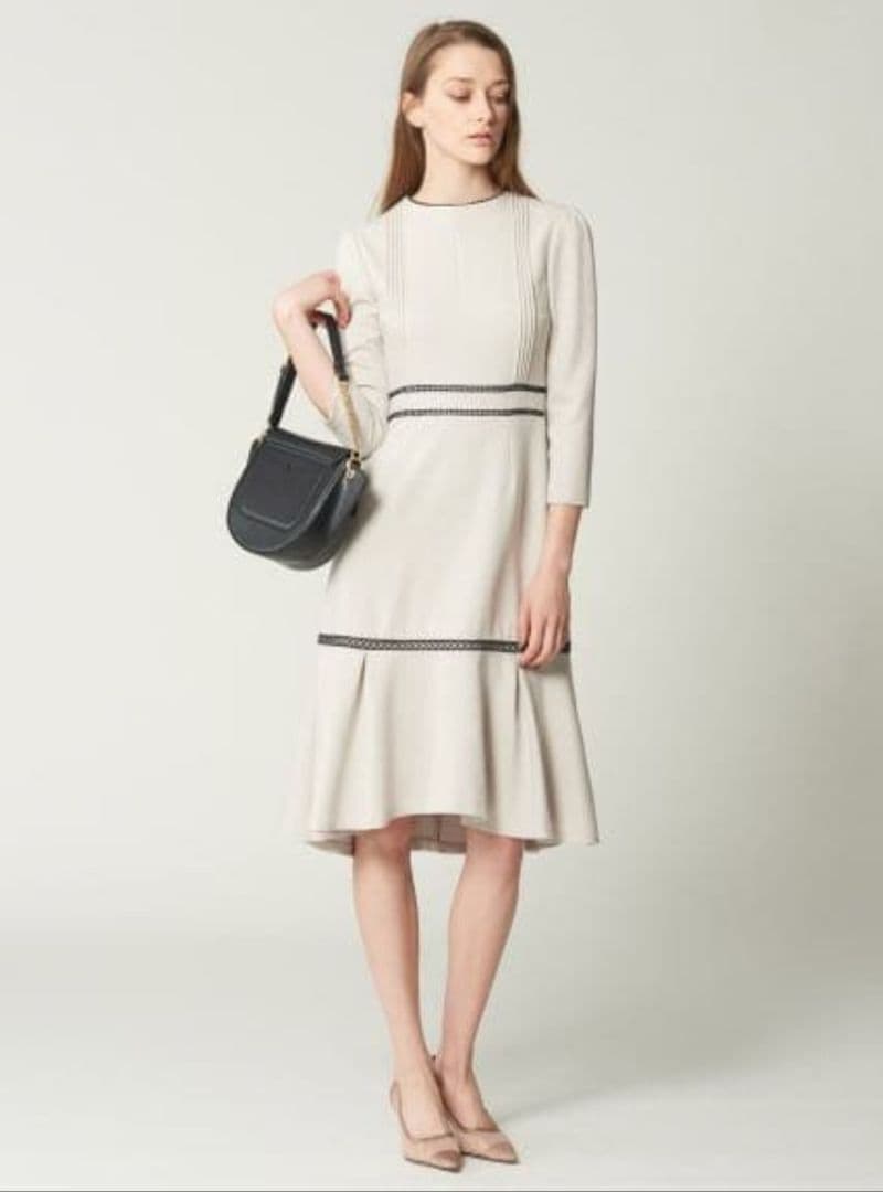 石原さとみ着用❣️美品 セルフォード レース切替ワンピース 38 卒業