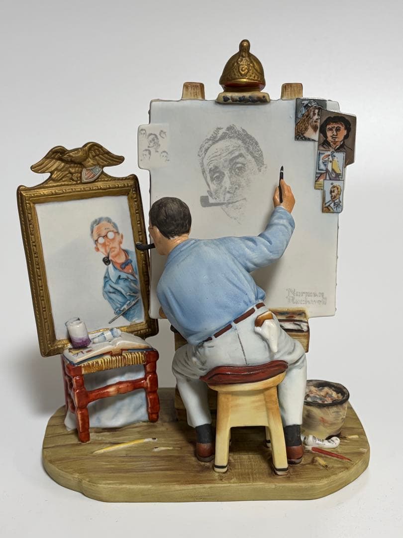 ノーマン・ロックウェル　トリプルセルフポートレート ノーマン・ロックウェル【トリプルセルフポートレート】 ガレリア