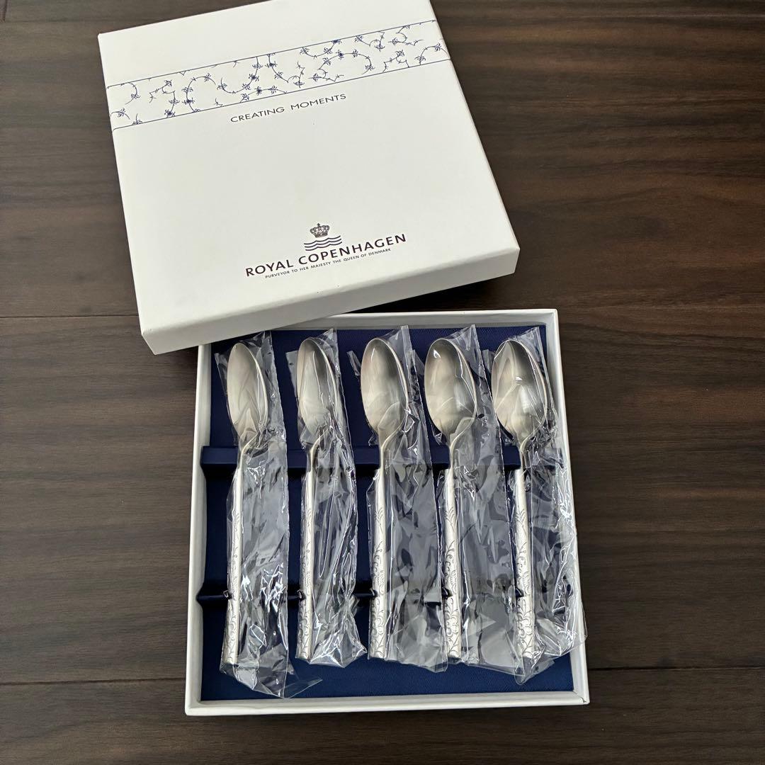 ロイヤルコペンハーゲン シェラン スプーン 5本