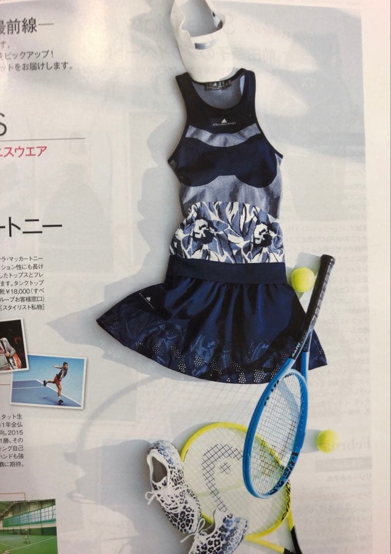 値引き⭐︎adidasステラマッカートニー　花柄プリント スコート ネイビー　M adidas by Stella McCartney（アディダスバイステラマッカートニー）の