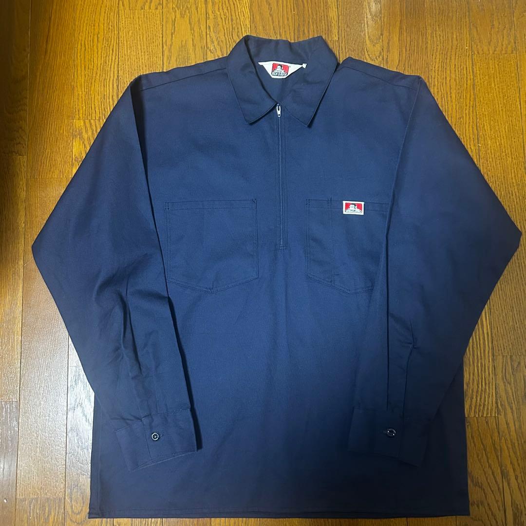 90s USA製 BEN DAVIS ベンデイビス ワークシャツ L